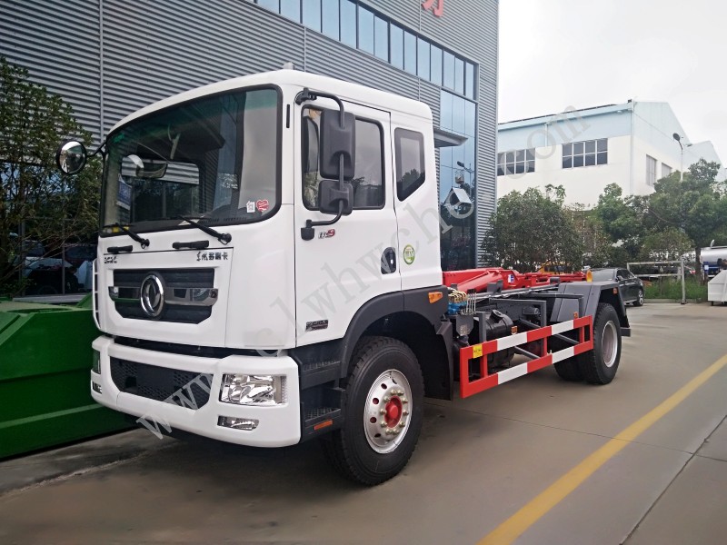 東風D9勾臂垃圾車價格 12-15噸勾臂垃圾車報價 國六勾臂垃圾車廠家